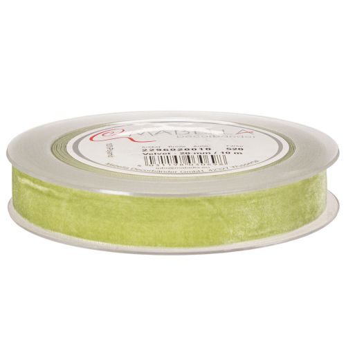 Nastro decorativo in velluto in rotolo per confezioni regalo, largo 20 mm, lungo 10 m. | Floristik24.it