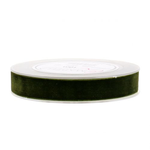 Prodotto Nastro in velluto verde scuro 20mm 10m