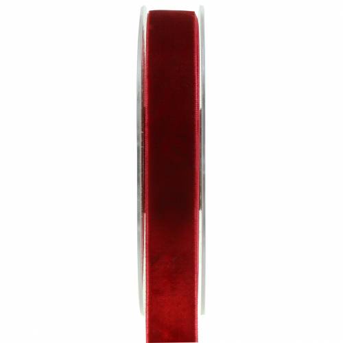 Nastro in velluto rosso scuro 20mm 10m