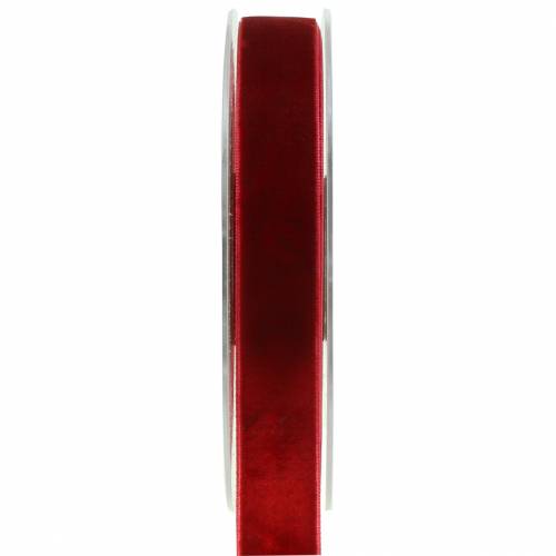 Prodotto Nastro in velluto rosso scuro 20mm 10m