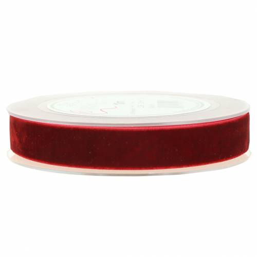 Prodotto Nastro in velluto rosso scuro 20mm 10m