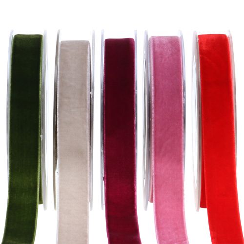 Nastro di velluto in vari colori 20mm 10m