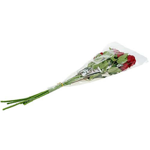 Floristik24 Velluto rosa rosso 65 cm 6 pezzi