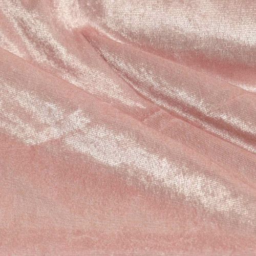 Floristik24 Tessuto decorativo Velluto Decorazione per la tavola in velluto rosa antico 140×300 cm