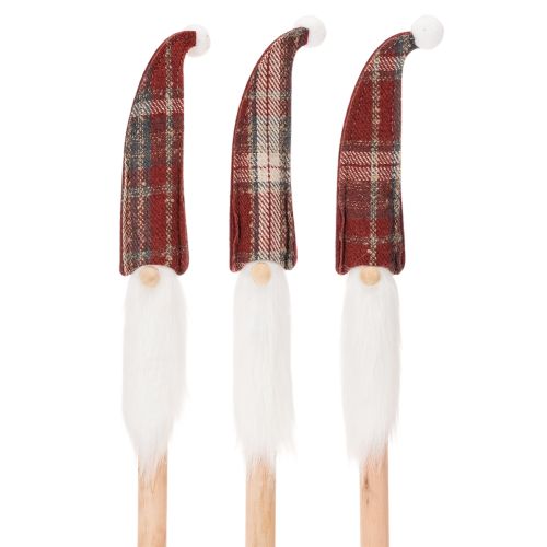 Paletti decorativi a forma di elfo natalizio, Babbo Natale con cappello di feltro, 58 cm, 6 pezzi acquistare | Floristik24.it