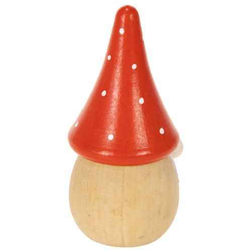 Mini statuette di gnomi in amanita muscaria, decorazione da tavolo, 10 cm, 6 pezzi | Floristik24.it