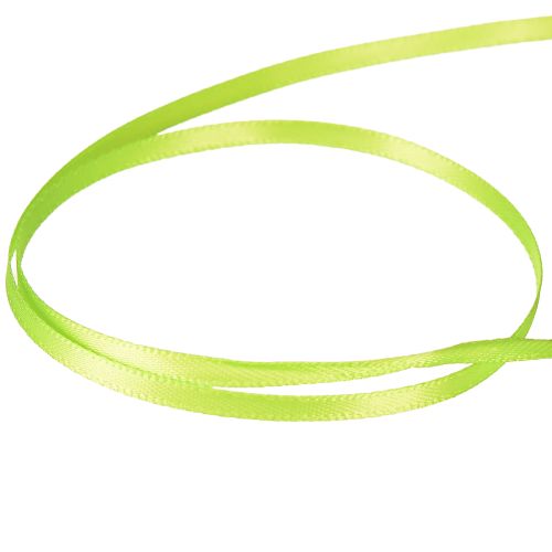 Prodotto Nastro regalo in raso verde chiaro doppio raso 3 mm 50 m