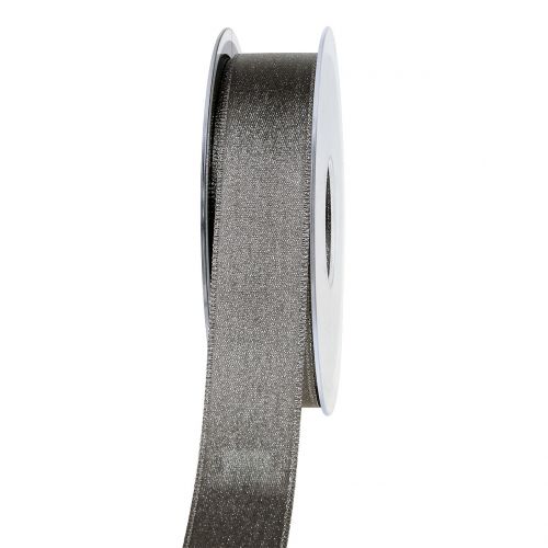 Prodotto Nastro di raso con grigio mica 25mm 20m