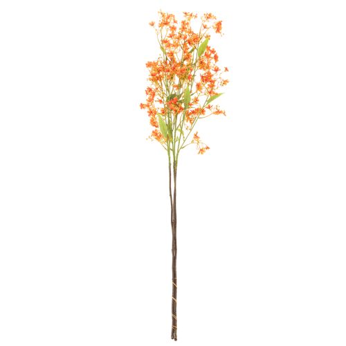 Ramo di orchidea artificiale arancione in filigrana, decorazione per la stanza, 110 cm, 3 pezzi | Floristik24.it