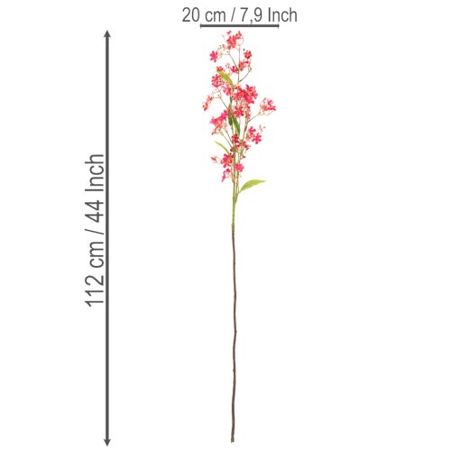 Ramo fiorito artificiale di orchidea Oncidium, decorazione 112 cm, 3 pezzi | Floristik24.it