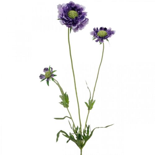 Floristik24 Mazzo di fiori artificiali Scabious viola H64cm con 3 pezzi