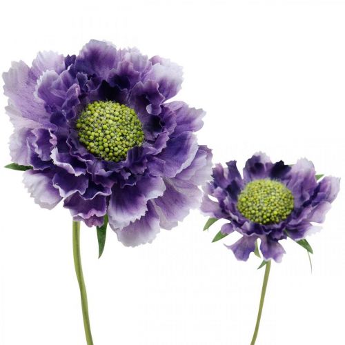 Mazzo di fiori artificiali Scabious viola H64cm con 3 pezzi