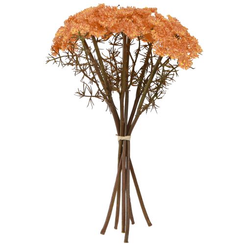 Prodotto Fiori artificiali di Achillea Achillea arancione artificiale 30cm 6 pezzi