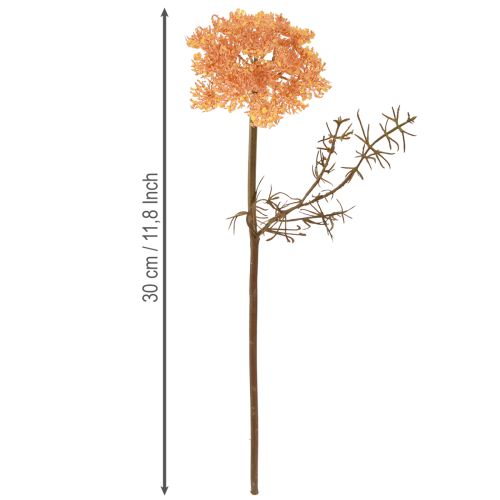 Prodotto Fiori artificiali di Achillea Achillea arancione artificiale 30cm 6 pezzi