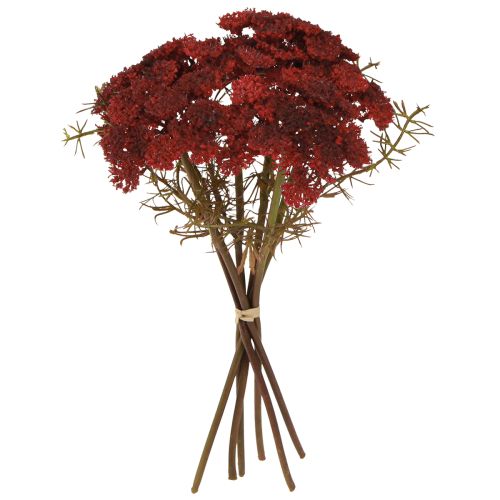 Fiori artificiali di Achillea rossa Achillea artificiale H30cm 6 pezzi