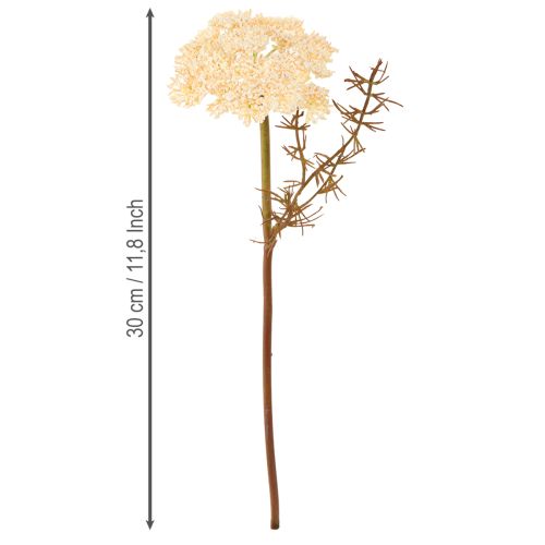 Prodotto Achillea artificiale in crema Fiori artificiali Achillea 30 cm 6 pezzi