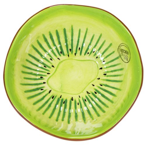 Prodotto Ciotola da portata in ceramica, design Kiwi. Ideale per eleganti tavoli da pranzo e buffet. 15 cm.