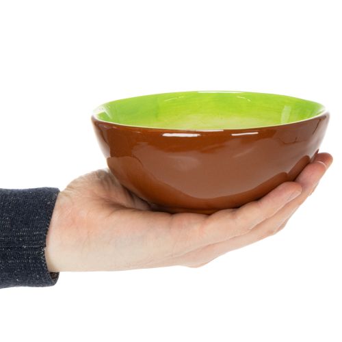 Prodotto Ciotola da portata in ceramica, design Kiwi. Ideale per eleganti tavoli da pranzo e buffet. 15 cm.