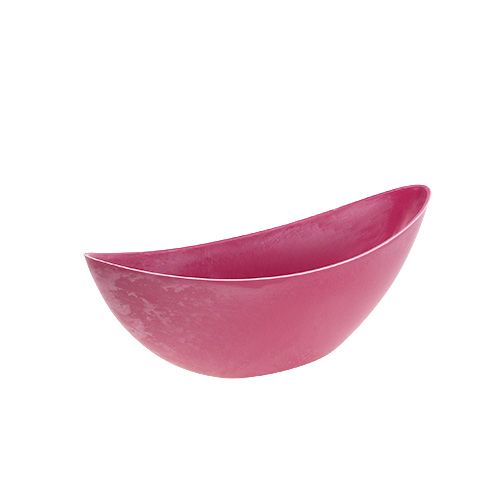 Floristik24 Ciotola in plastica rosa 39cm x 13cm H13cm, 1p