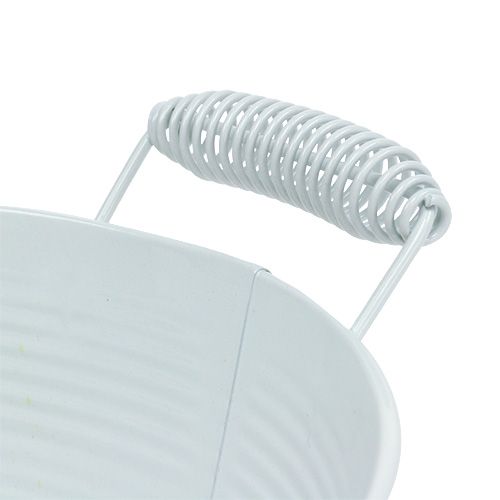 Floristik24 Ciotola tonda bianca Ø22cm H9,5cm