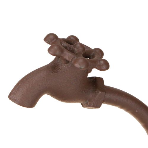 Floristik24 Ciotola per piante, elemento decorativo ideale per esterni, con elemento di design a rubinetto, 36 cm