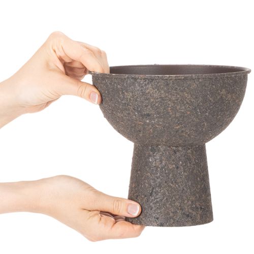 Vaso rotondo con base, 18 cm | Floristik24.it