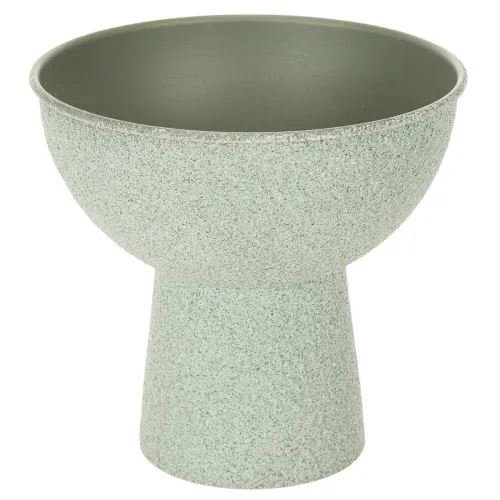 Fioriera rotonda moderna con base alta, 18 cm