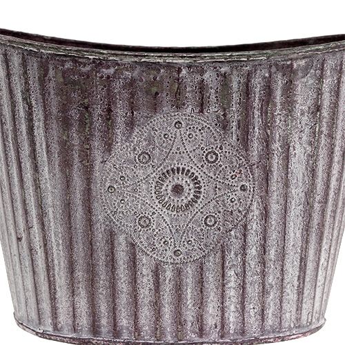 Floristik24 Ciotola ovale 22cm x 16cm H15cm viola