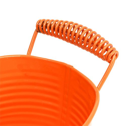 Floristik24 Ciotola ovale arancione 20cm x 12cm H9cm