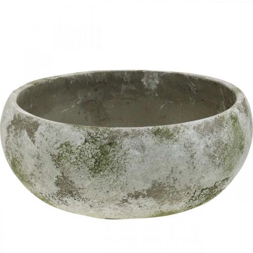 Floristik24 Ciotola per piante dall'aspetto antico, ciotola per fiori patina Ø32cm H14cm