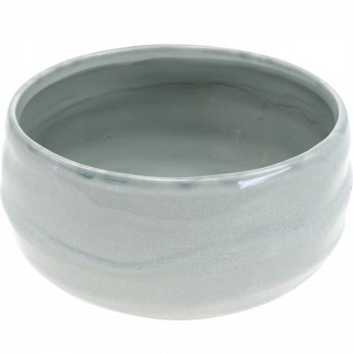 Prodotto Ciotola in ceramica, fioriera ondulata, decoro in ceramica ovale Ø18.5cm H7.5cm