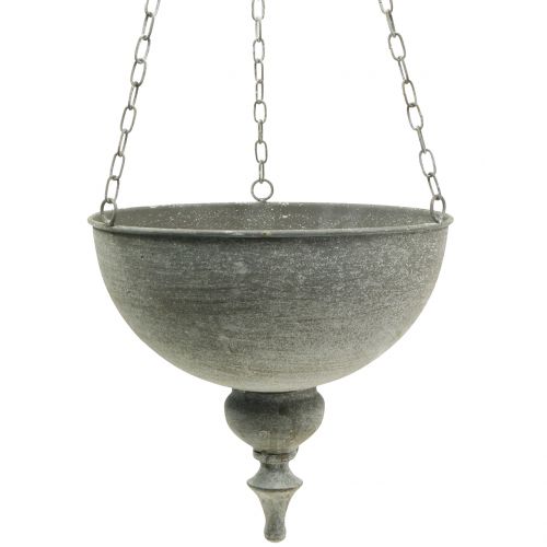 Floristik24 Ciotola per piantare grigio Ø26cm H23cm