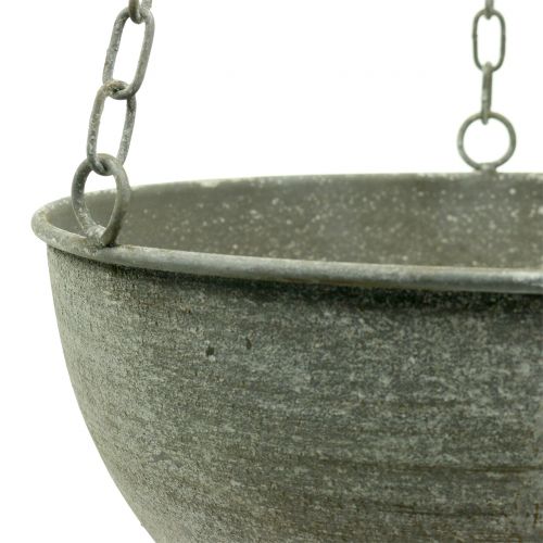 Floristik24 Ciotola per piantare grigio Ø26cm H23cm