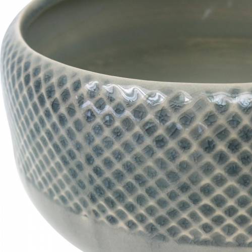Floristik24 Vaso in ceramica, ciotola con motivo a cesto, ciotola per piante tonda Ø18cm