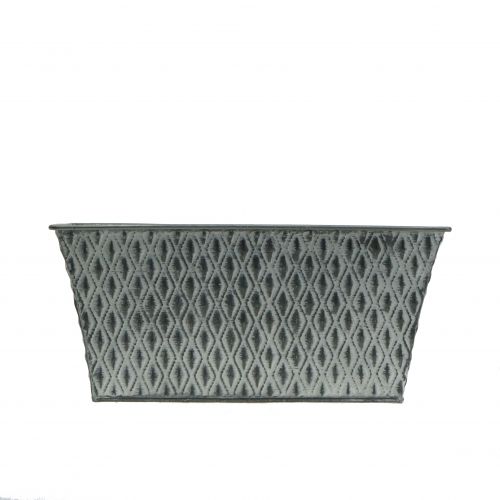 Prodotto Ciotola di zinco con motivo a diamante 22 cm × 12 cm