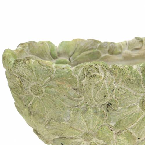 Floristik24 Portavasi ovale verde 22×11,5 cm H10 cm