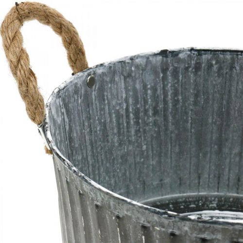 Floristik24 Ciotola decorativa, fioriera con manici, fioriera per piantare Ø25cm