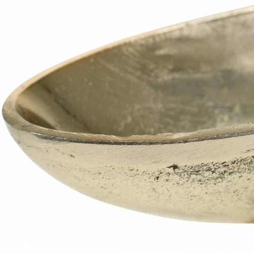 Floristik24 Ciotola ovale con piede Dorato 20,5×8cm