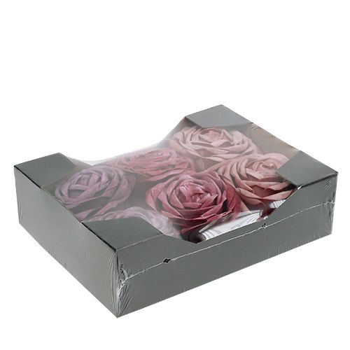 Floristik24 Schiuma rose mix Ø10cm 6 pezzi