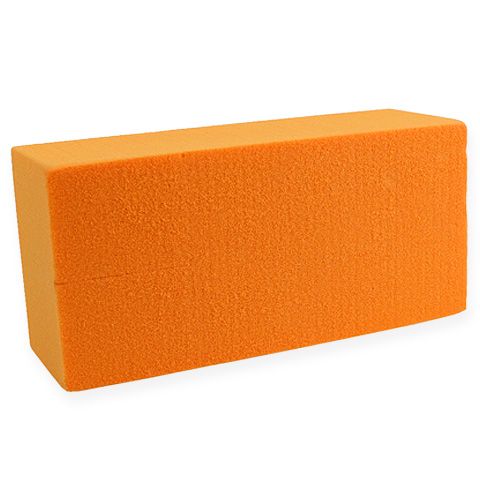 Floristik24 Piastrella in schiuma Rainbow Orange 4 pezzi