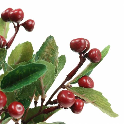 Prodotto Mock berry bush artificialmente rosso con 7 rami