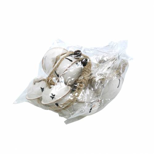Prodotto Campanelli con stella sul nastro da appendere Bianco L30cm 2pz