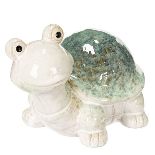 Floristik24 Statuetta di tartaruga in ceramica come elemento decorativo nella zona giorno, 22 cm