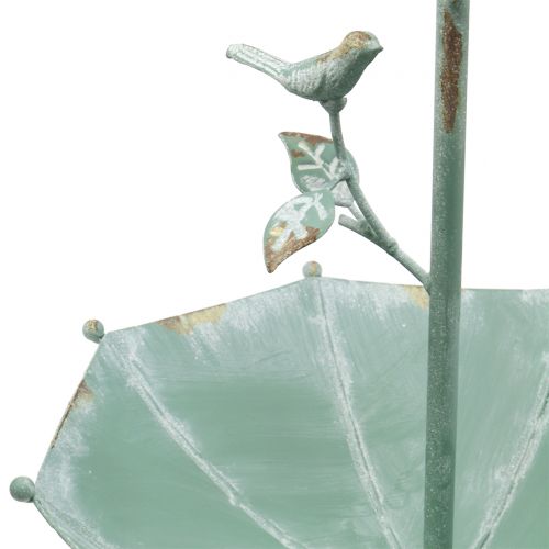Floristik24 Ombrello antico da appendere verde menta H43cm Ø28cm