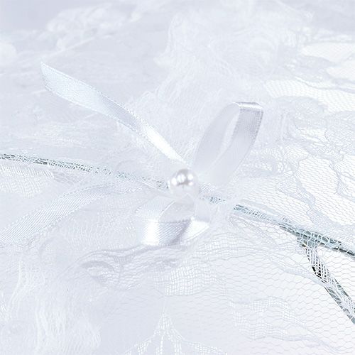 Floristik24 Ombrello con pizzo bianco Ø60cm L80,5cm