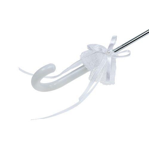 Floristik24 Ombrello con pizzo bianco Ø60cm L80,5cm