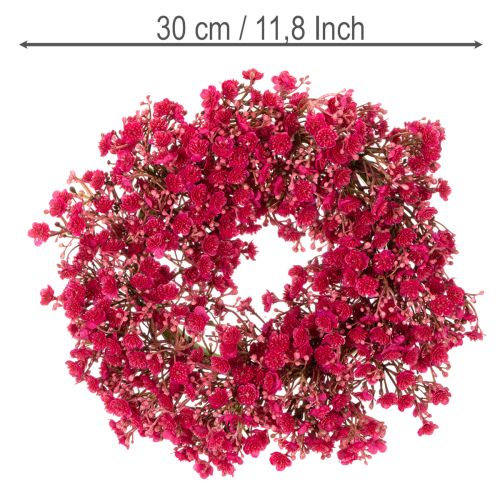 Ghirlanda di fiori artificiali, decorazione con gypsophila, 30 cm | Floristik24.it