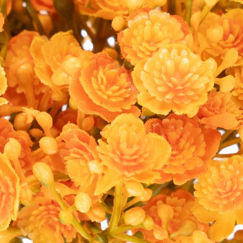 Ramo artificiale di gypsophila arancione per composizioni floreali, 30 cm, 10 pezzi | Floristik24.it