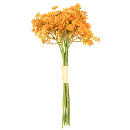 Ramo artificiale di gypsophila arancione per composizioni floreali, 30 cm, 10 pezzi | Floristik24.it