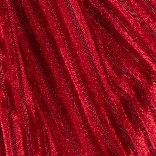 Fiocco in velluto a coste rosso per decorazioni natalizie da appendere, 24 cm, 2 pezzi | Floristik24.it